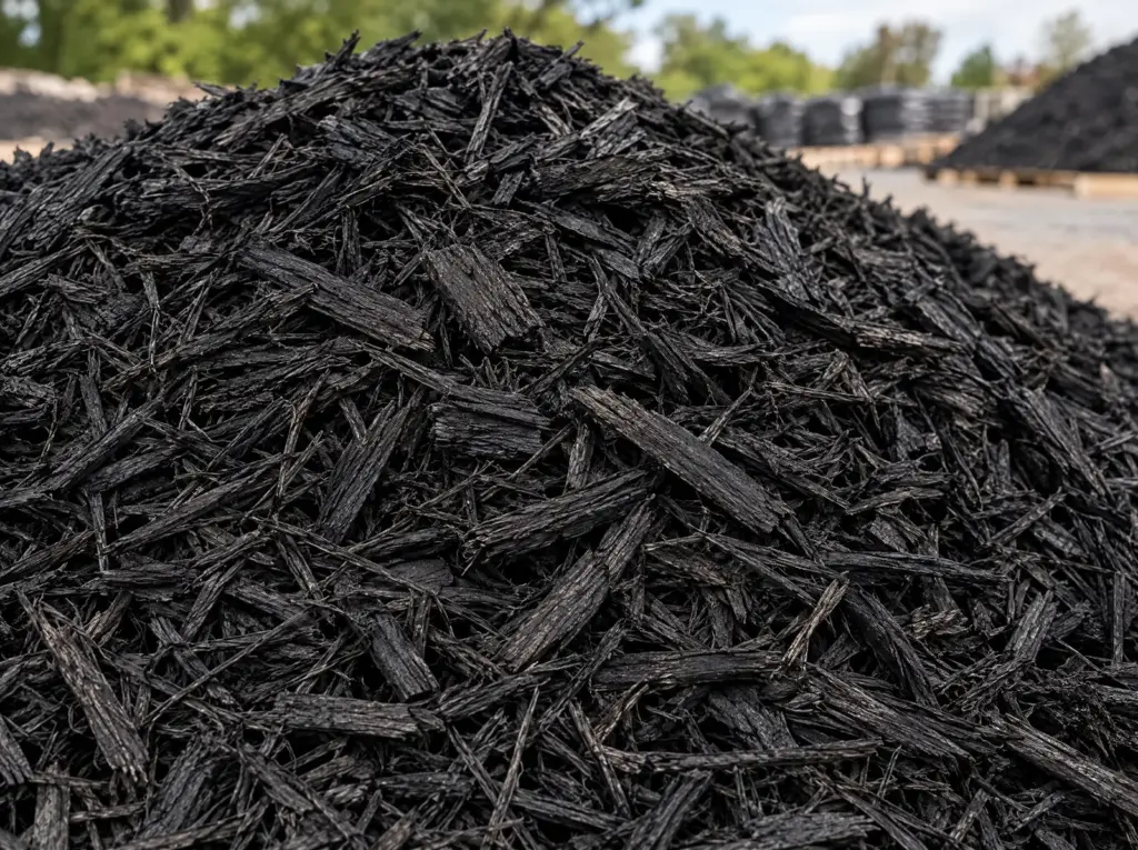 Black Shredded Mulch