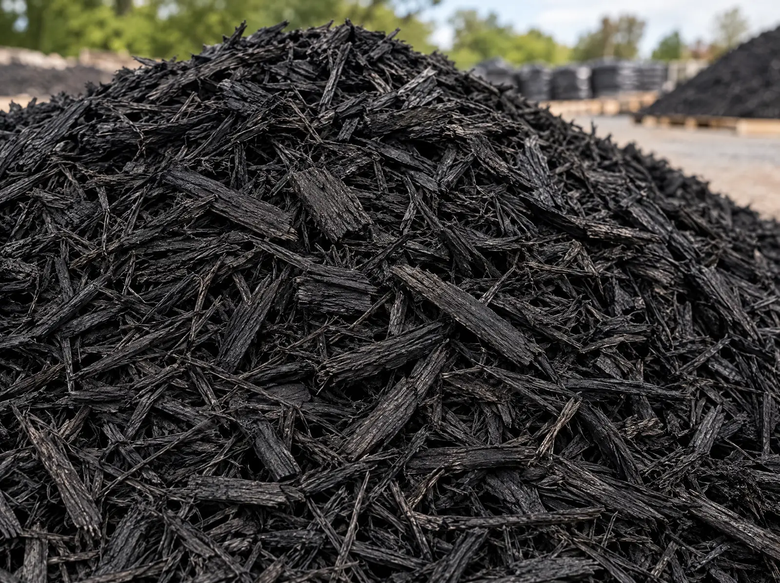 Black Shredded Mulch