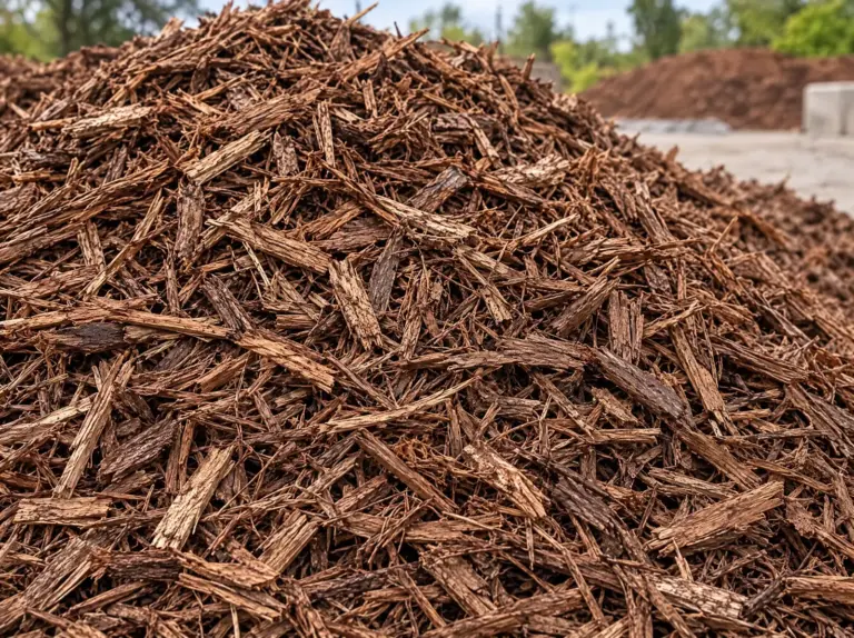 Brown Shredded Mulch